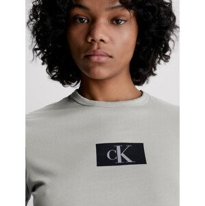 Dámské tričko Lounge T-Shirt CK96 S/S CREW NECK 000QS6945EP7A šedá - Calvin Klein L