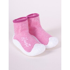 Dětské dívčí ponožky s podrážkou Pink 22 model 16703495 - Yoclub