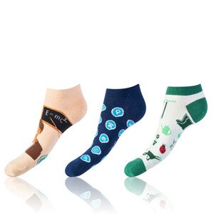 nízké ponožky unisex v 3 páry IN-SHOE SOCKS 3x - BELLINDA - tmavě modrá 43 - 46 model 17098787