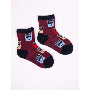 Chlapecké bavlněné ponožky Yoclub Patterns Colours 6-pack SKA-0117C-AA00-001 Multicolour 17-19