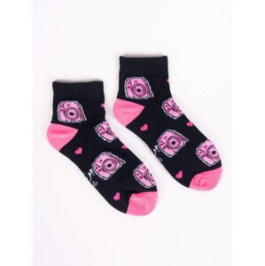 Yoclub Dívčí bavlněné ponožky Vzory Barvy 6-pack SKA-0023G-AA00-002 Vícebarevné 39-41