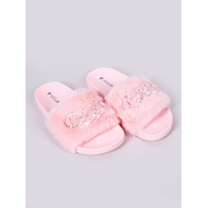 Yoclub Dámské sandály Slide OKL-0068K-0600 Pink 36