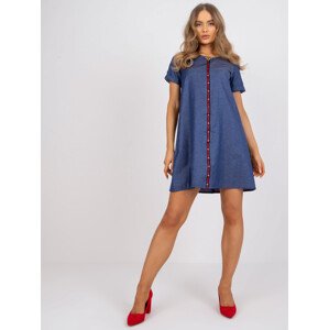 Dámské šaty-LK-SK-506799.52P-modrá 40