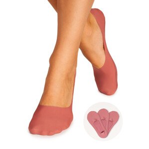Yoclub Dámské nízké ponožky s laserovým střihem 3-pack SKB-0057K-3200 Burgundy 36-41