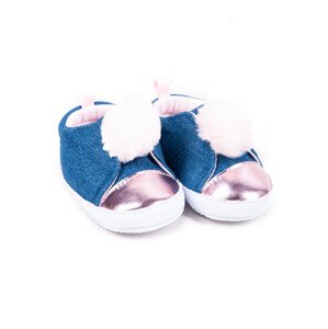 Yoclub Dětské dívčí boty OBO-0181G-1500 Denim 9-15 měsíců