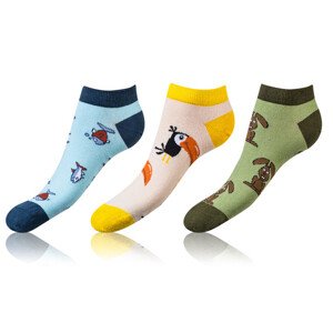 nízké ponožky unisex v 3 páry IN-SHOE SOCKS 3x - BELLINDA - hnědá 35 - 38 model 17624474