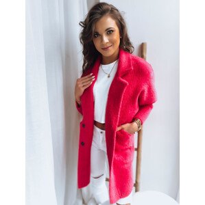 Dámský kabát z alpaky RITA II růžový Dstreet NY0589 Velikost: Univerzální