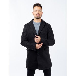 Pánský kabát GLANO - černý Velikost: M