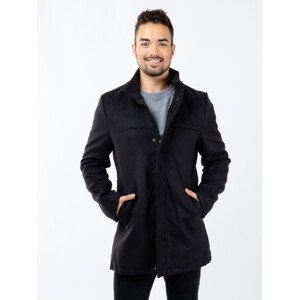 Pánský kabát GLANO - černý Velikost: L