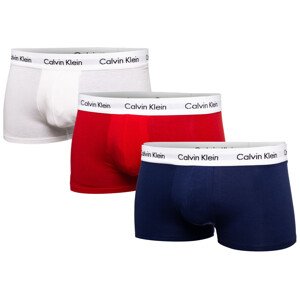 Calvin Klein Underwear 3Pack Slipy U2664G Červená/bílá/modrá L