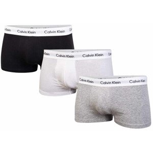 Calvin Klein Underwear 3Pack Slipy U2664G Black/Grey/White (Černá/šedá/bílá) M