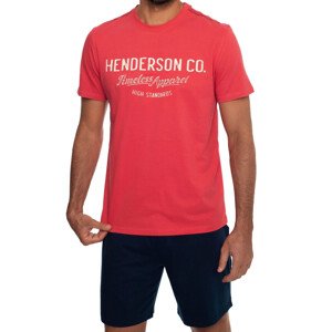 Pánské pyžamo 41286 creed red - HENDERSON červená XL