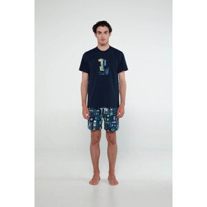 Vamp - Pyžamo s krátkými rukávy 20650 - Vamp blue xl