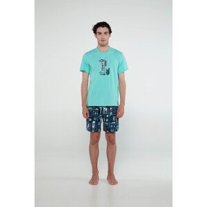 Vamp - Pyžamo s krátkými rukávy 20650 - Vamp blue radiance xl