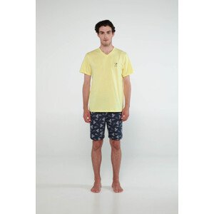 Vamp - Pyžamo s krátkými rukávy 20640 - Vamp yellow iris xl