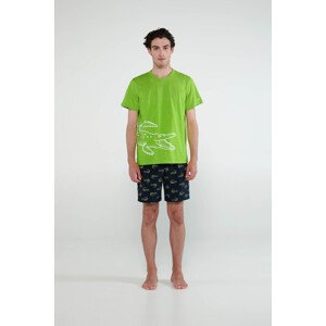 Vamp - Pyžamo s krátkými rukávy 20600 - Vamp green acid m