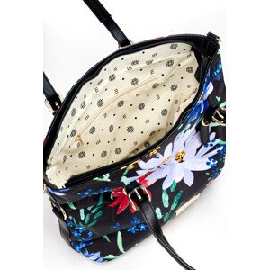 Monnari Bags Dámská kabelka s květinovým vzorem Multi Black OS