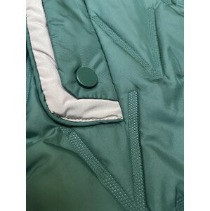Dámská bunda v tmavě tyrkysové barvě s ozdobným prošíváním BH Forever (BH-2331) odcienie zieleni S (36)