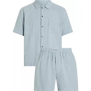 Spodní prádlo Pánské pyžamo S/S SHORT SET 000NM2589ECYA - Calvin Klein XL