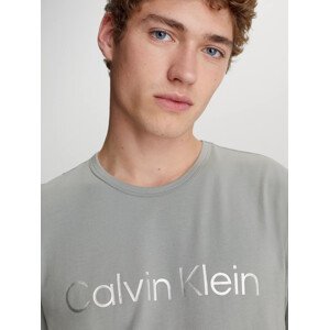 Pánské tričko na spaní 000NM2264E 5JX šedé - Calvin Klein M