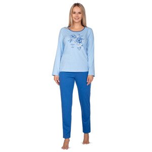 Dámské pyžamo 647 blue plus - REGINA světle modrá XXL