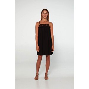 Vamp - Jednobarevné šaty bez rukávů 20517 - Vamp black L