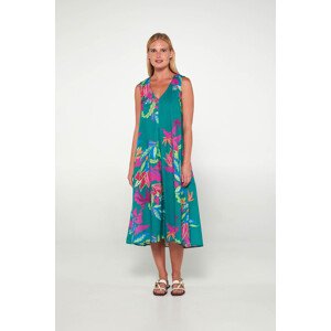 Vamp - Květinové šaty bez rukávů 20423 - Vamp green bay s