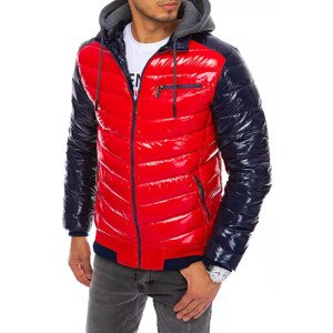 Červená pánská zimní bunda Dstreet TX3847 Velikost: M