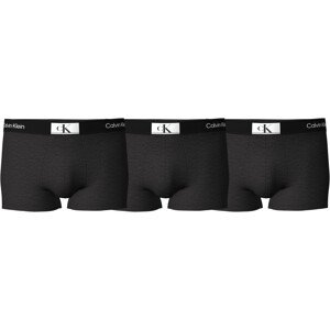 Pánské boxerky 3 Pack Boxer Briefs CK96 000NB3529AUB1 černá - Calvin Klein XXL