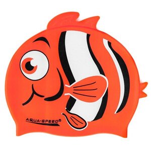 AQUA SPEED Plavecká čepice ZOO Nemo Orange Pattern 75 S
