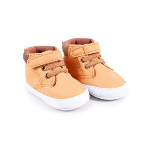 Yoclub Dětské chlapecké boty OBO-0199C-6800 Brown 0-6 měsíců