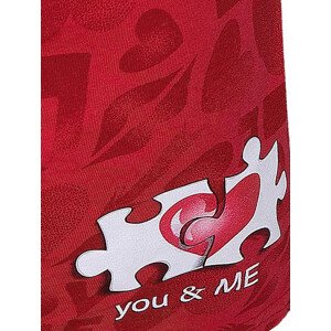 Boxerky You & Me 2 015/09 Červená - Cornette M