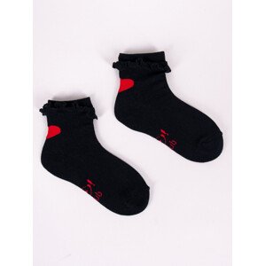 Yoclub 3Pack Ponožky s volánem SKA-0069G-000J-002 Vícebarevné 17-19