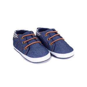 Yoclub Dětské chlapecké boty OBO-0206C-1800 Denim 0-6 měsíců