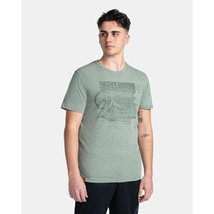 Pánské tričko PORTELA M Tmavě zelená - Kilpi XXL