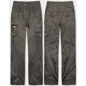Hnědé dámské kalhoty typu "cargo" (W369) Barva: odcienie brązu, Velikost: XS (34)