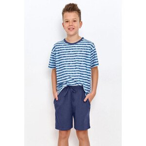 Chlapecké pyžamo pro starší Noah modré s pruhy Barva: modrá, Velikost: 146