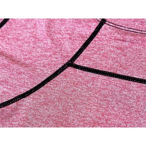Růžové dámské sportovní tričko T-shirt s ozdobným prošitím (A-2166) Barva: odcienie różu, Velikost: S (36)