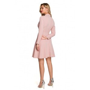 Skeater šaty s límečkem K138  růžové - Makover M