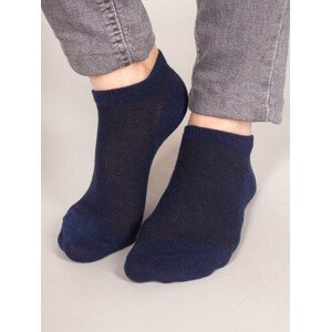 Yoclub Chlapecké kotníkové tenké bavlněné ponožky Basic Plain Colours 6-Pack SKS-0027C-0000-003 Multicolour Velikost: 17-19