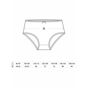 Cotton Girls' Briefs Underwear 3Pack model 18504907 White 110116 - Yoclub
