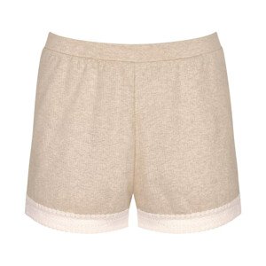 Dámské šortky GO Ribbed Short - GRAY - sv. béžové M013 - SLOGGI GRAY M