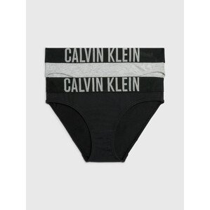 Dívčí kalhotky 2 Pack Girls Bikini Briefs Intense Power G80G800153029 šedá/černá- Calvin Klein 14-16