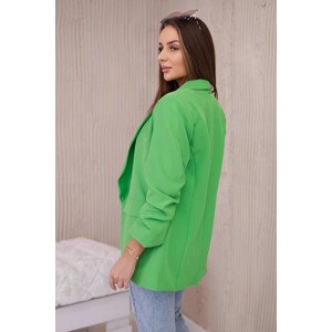 Sako s klopami elegantní světle zelené UNI