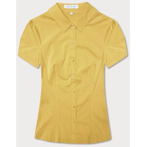 Žlutá halenka s krátkými rukávy model 18475791 Žlutá S (36) - Forget me not FASHION