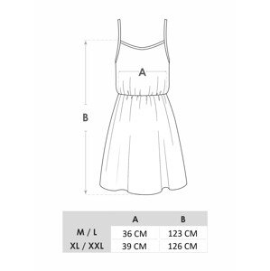 Dámské dlouhé letní šaty UDD-0001K-A400 Šeříková vzor - Yoclub