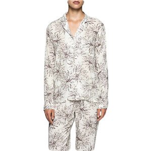 Dámské pyžamo vrch.díl  QS1678E -   Calvin Klein šedá-leopard L