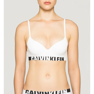 Podprsenka bez kostice QF1631E-100 bílá - Calvin Klein bílá 75D
