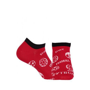 Pánské kotníkové ponožky Wola W91.150 Mundial red/odstín červené 45-47
