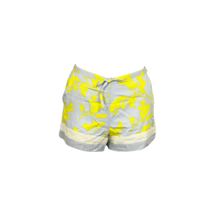 Dámské šortky QS6079E - Calvin Klein šedá - žlutý vzor M